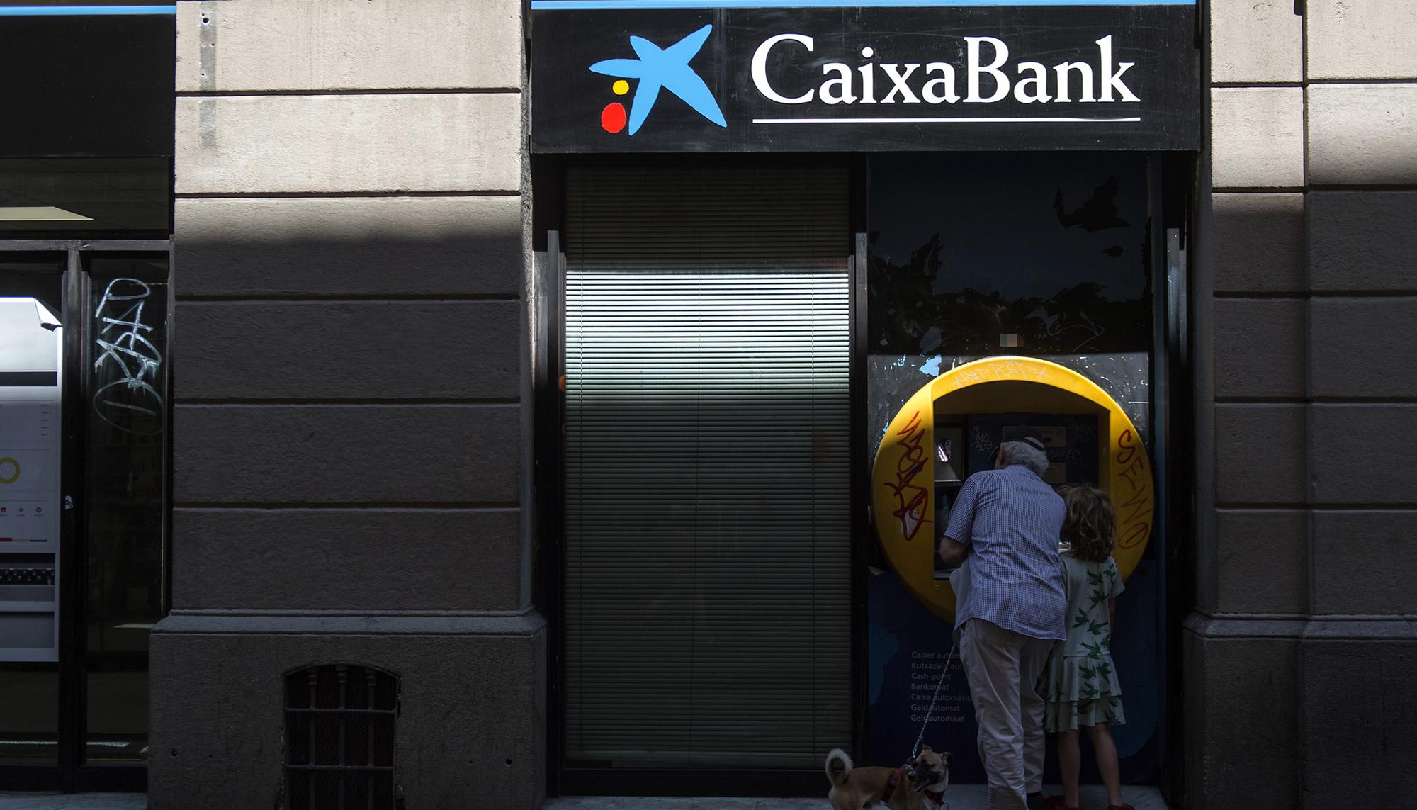 Cajero de La Caixa en Barcelona